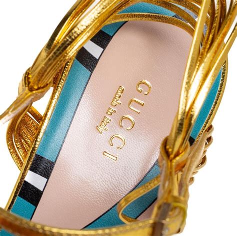 gucci strappy shoes|Gucci allie knotted sandals.